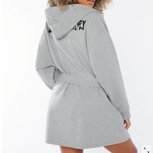 Savage X Fenty Grey Hooded Robe - Picture 3 of 9